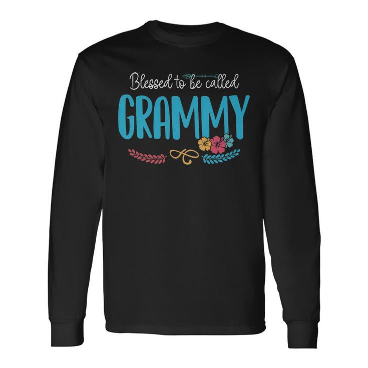 Grammy Grandma Blessed To Be Called Grammy Long Sleeve T-Shirt