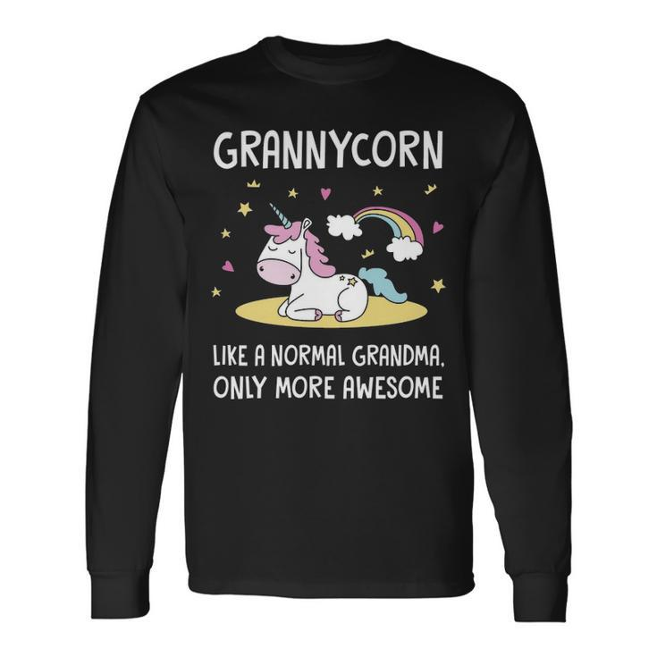 Granny Grandma Granny Unicorn Long Sleeve T-Shirt