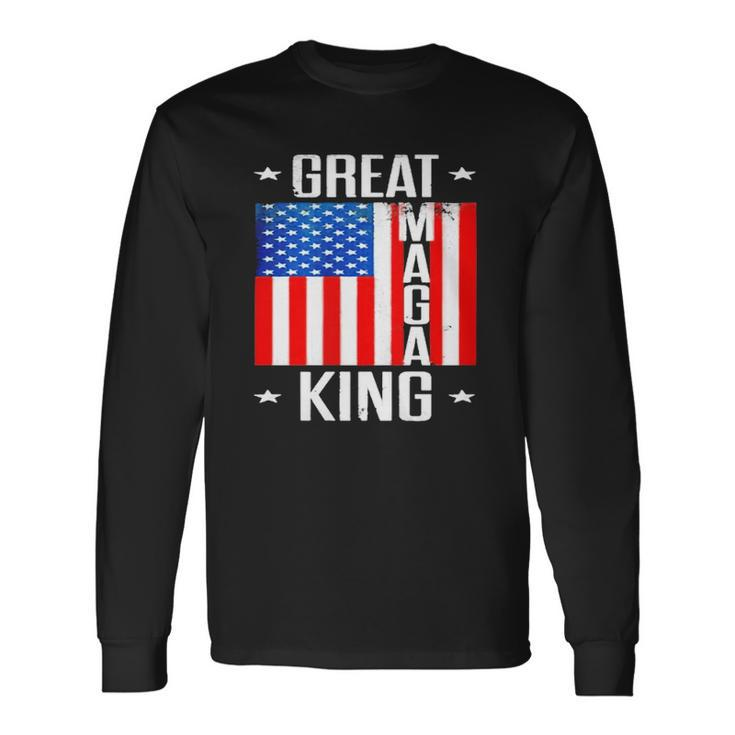 Great Maga King Ultra Maga American Flag Vintage Long Sleeve T-Shirt T-Shirt