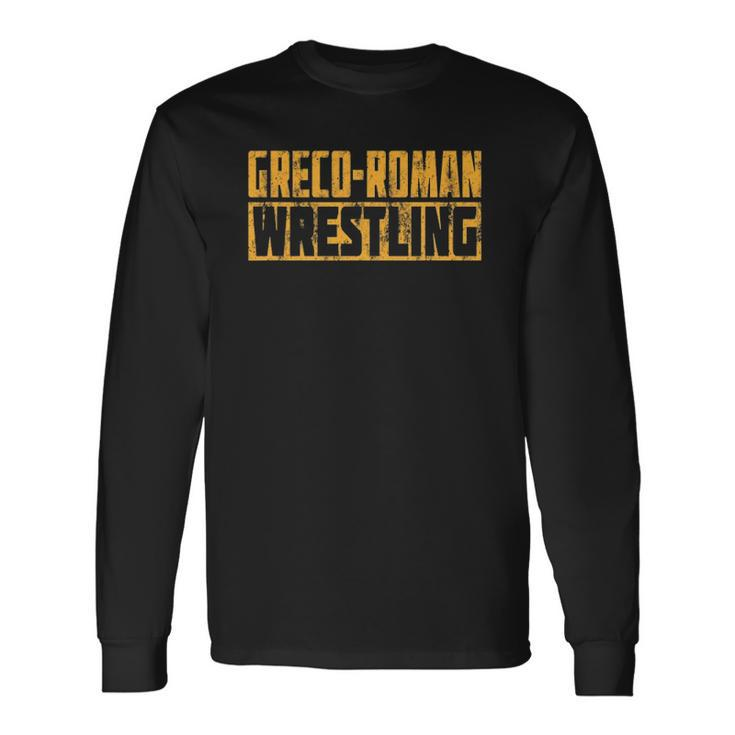 Greco Roman Wrestling Training Wrestler Outfit Long Sleeve T-Shirt T-Shirt