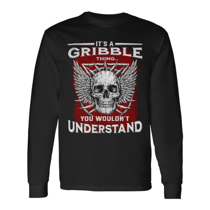 Gribble Name Shirt Gribble Name V3 Long Sleeve T-Shirt