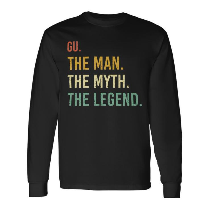 Gu Name Shirt Gu Name V2 Long Sleeve T-Shirt Gifts ideas