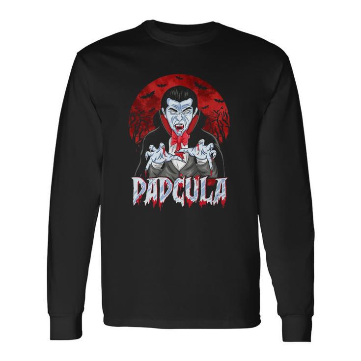 Halloween Dad Dracula Costume Dadcula Long Sleeve T-Shirt T-Shirt
