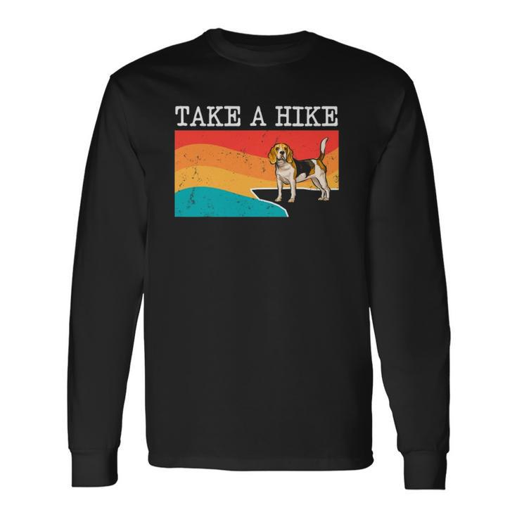 Take A Hike Beagle Graphic Hiking Long Sleeve T-Shirt T-Shirt