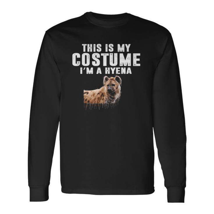 This Is My Hyena Costume Animal Graphic Halloween Long Sleeve T-Shirt T-Shirt