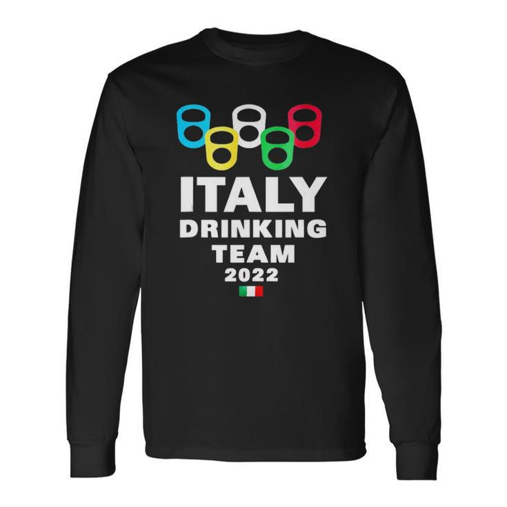 Italy Drinking Team Long Sleeve T-Shirt T-Shirt Gifts ideas