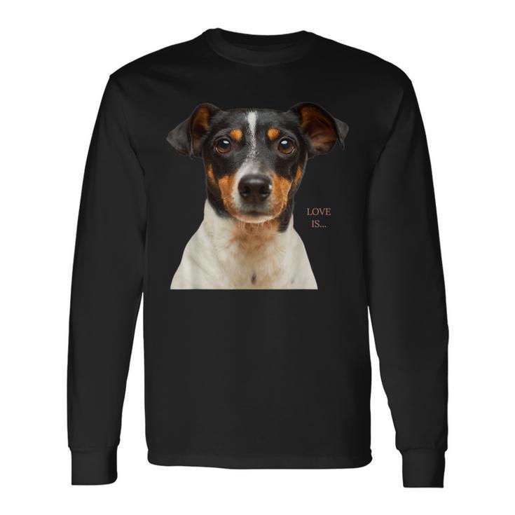 Jack Russell Terrier Mom Dad Women Men Love Dog V2 Long Sleeve T-Shirt