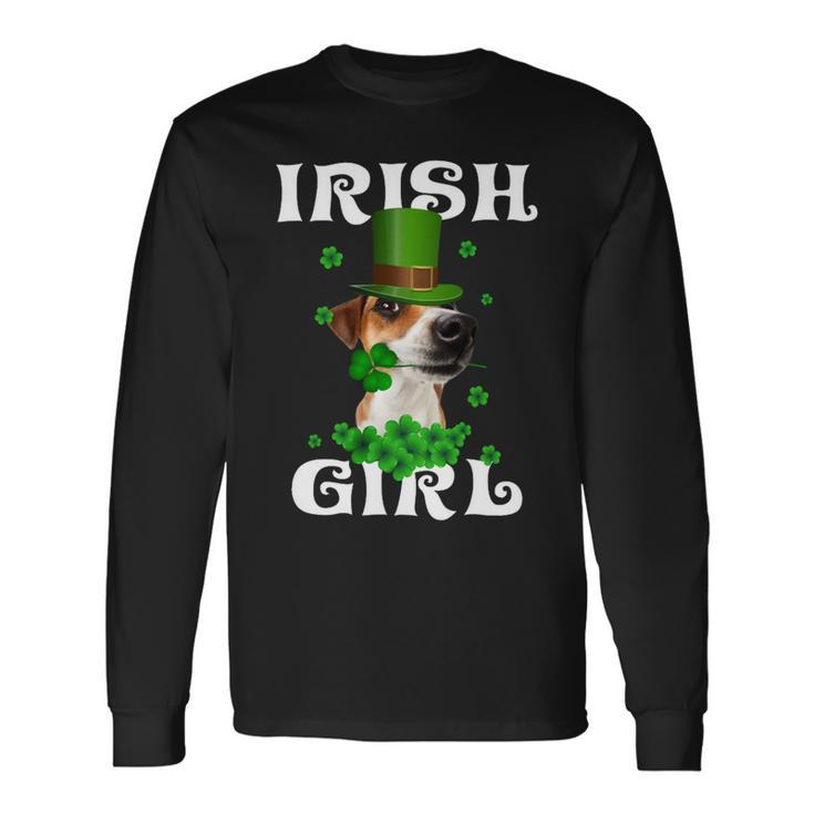 Jack Russell Terrier Patricks Day For Dog Lovers Unisex Long Sleeve