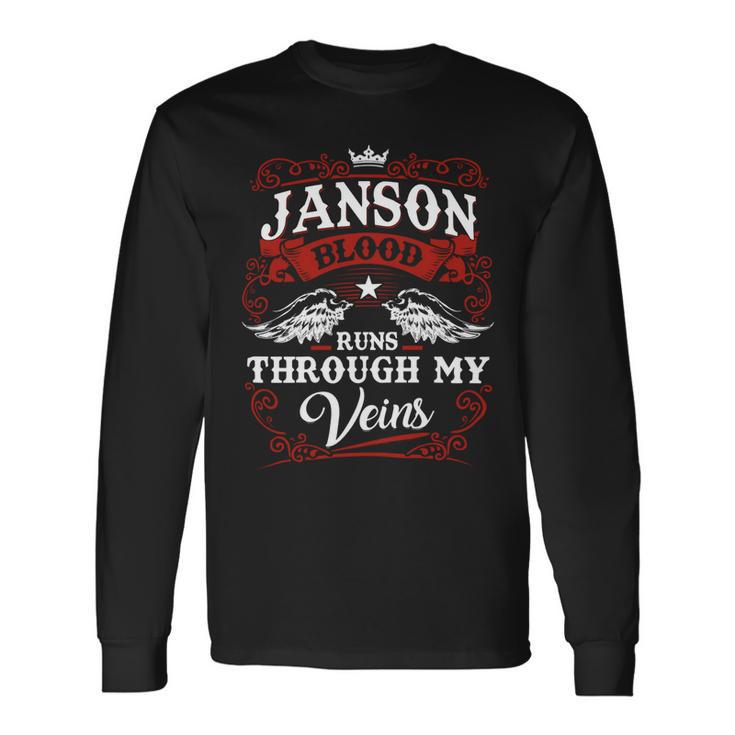 Janson Name Shirt Janson Name V3 Long Sleeve T-Shirt