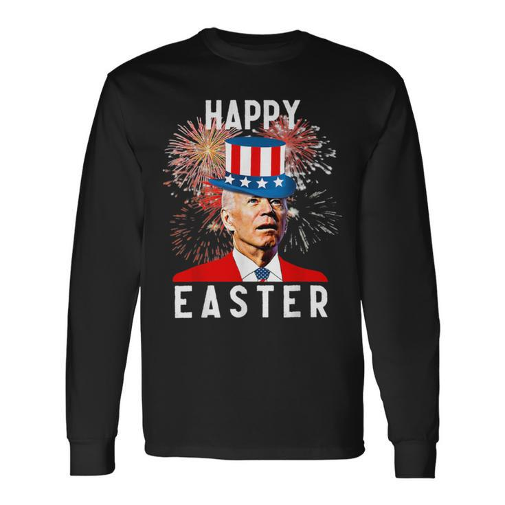 Joe Biden Happy Easter For 4Th Of July Long Sleeve T-Shirt