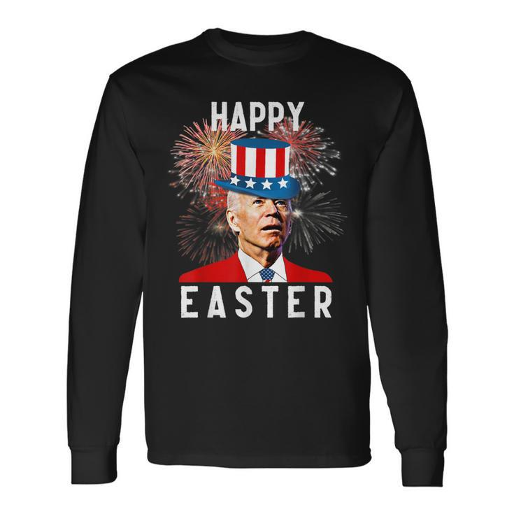 Joe Biden Happy Easter For 4Th Of July Long Sleeve T-Shirt