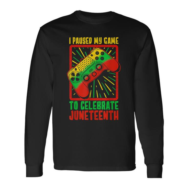 Junenth For Junenth Boy Gamer Long Sleeve T-Shirt