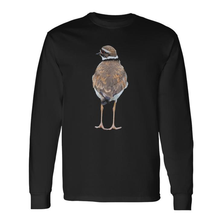 Killdeer Cute Graphic Tee Birding Bird Lover Long Sleeve T-Shirt