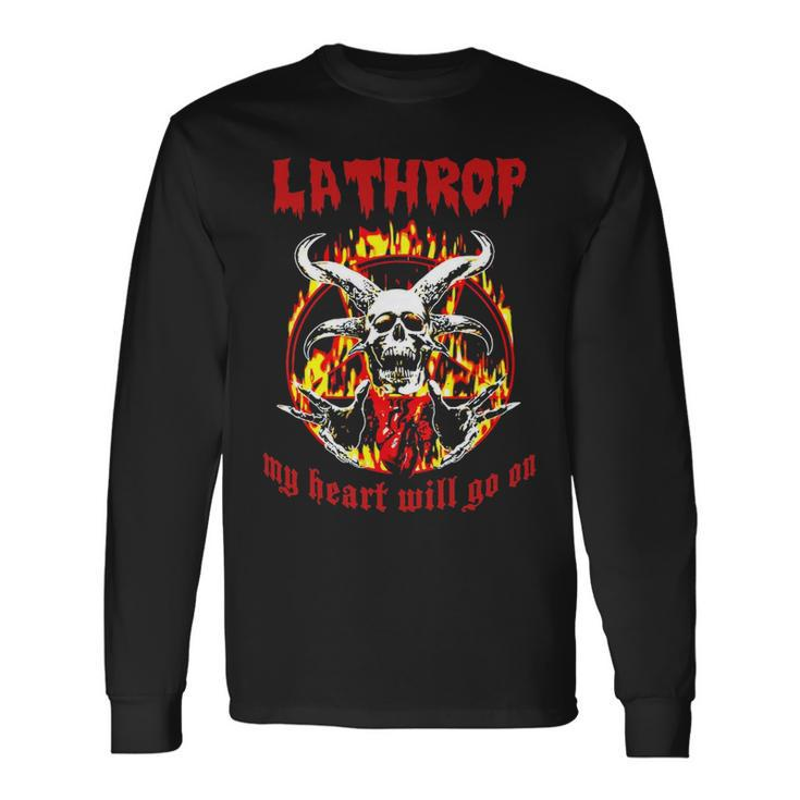 Lathrop Name Lathrop Name Halloween Long Sleeve T-Shirt