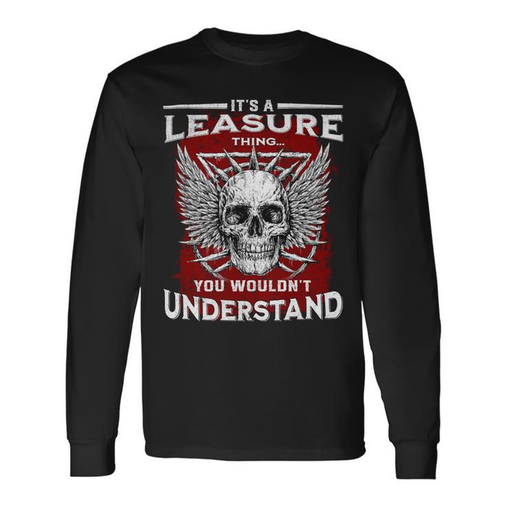 Leasure Name Shirt Leasure Name V2 Long Sleeve T-Shirt