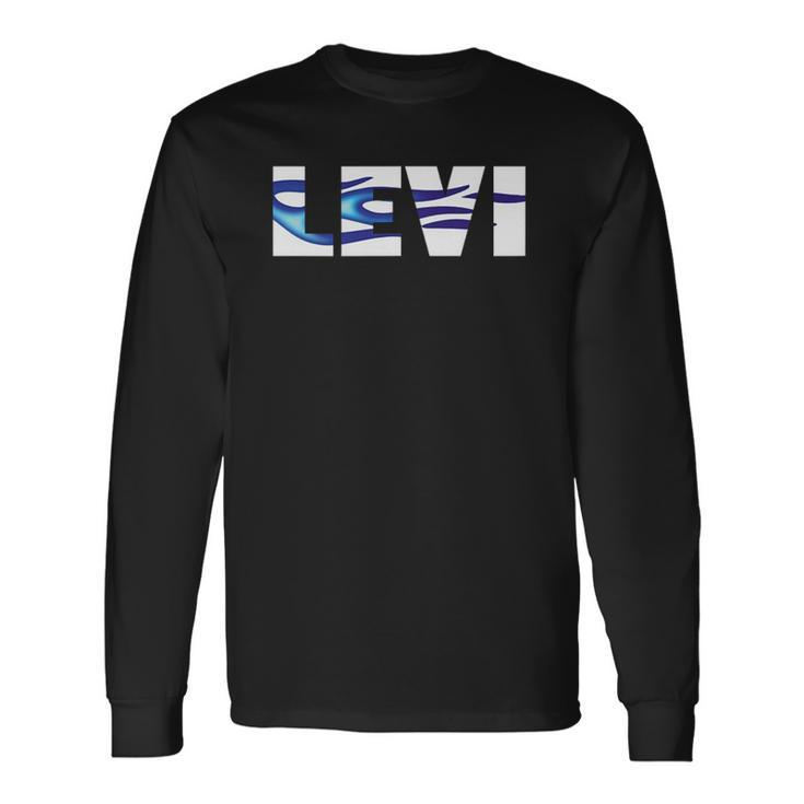 Levi Name Cool Auto Detailing Flames So Fast Long Sleeve T-Shirt