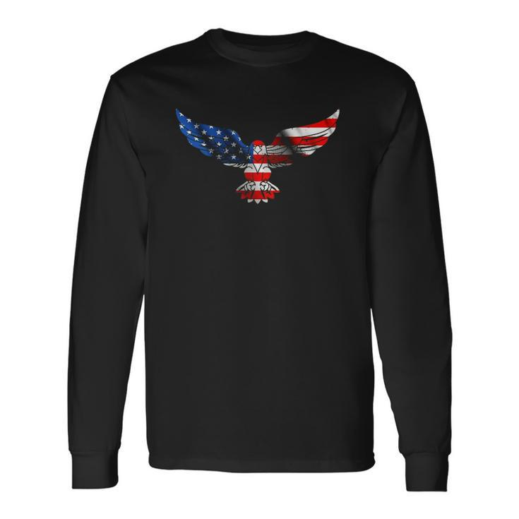 Liberty Freedom 4Th Of July Patriotic Us Flag Bald Eagle Long Sleeve T-Shirt T-Shirt