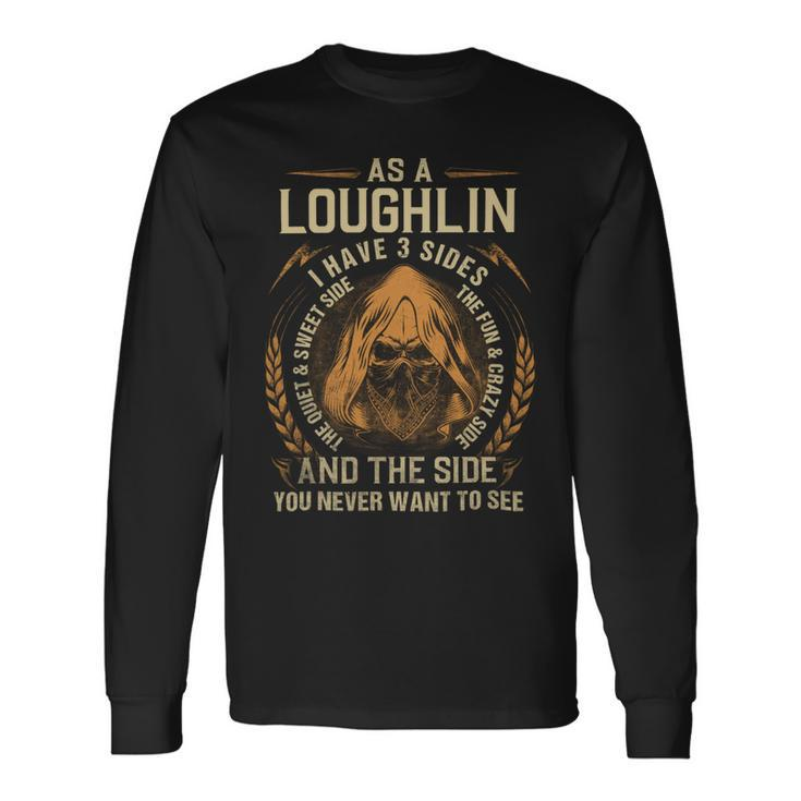 Loughlin Name Shirt Loughlin Name V4 Long Sleeve T-Shirt