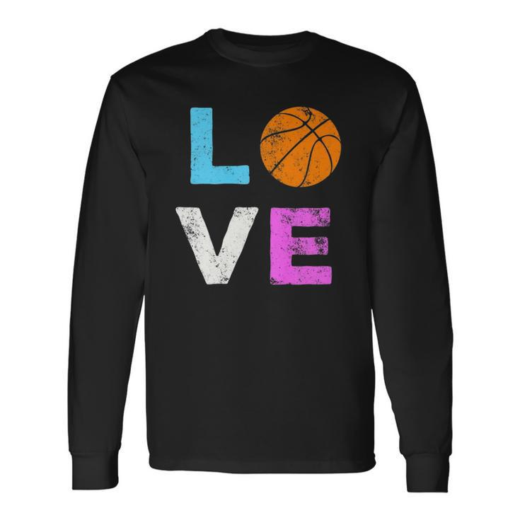 Love Basketball American Team Fan Long Sleeve T-Shirt T-Shirt
