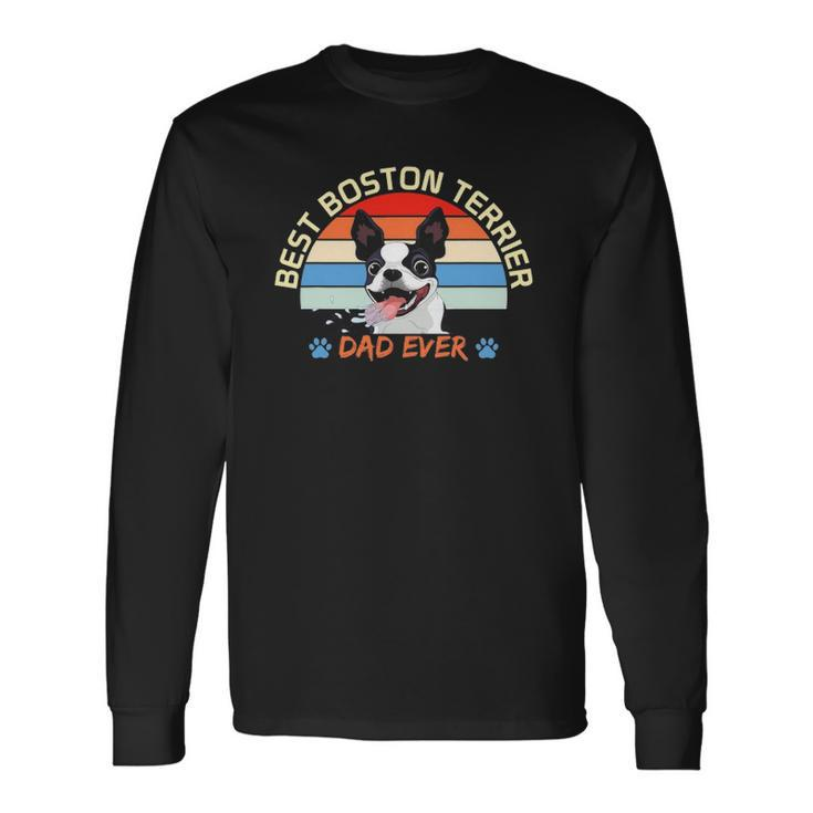 Lovely Dog Boston Terrier Lover Love Pet Apparel Long Sleeve T-Shirt T-Shirt