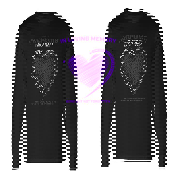 In Loving Memory S Dad Father Daddy Heaven In Memory Long Sleeve T-Shirt T-Shirt