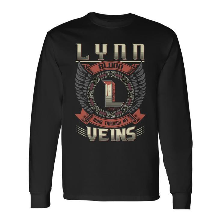 Lynn Blood Run Through My Veins Name V6 Long Sleeve T-Shirt