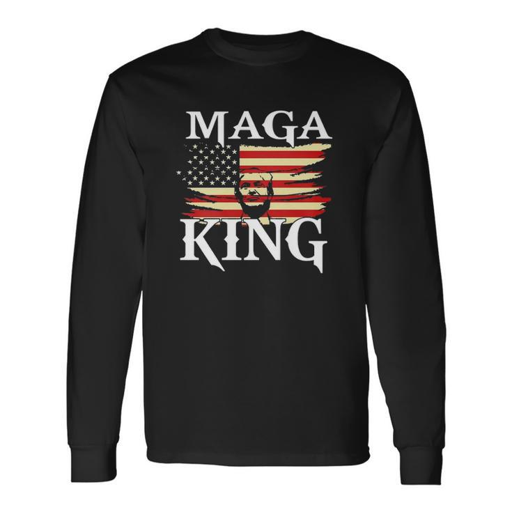 Maga King American Patriot Trump Maga King Republican Long Sleeve T-Shirt T-Shirt