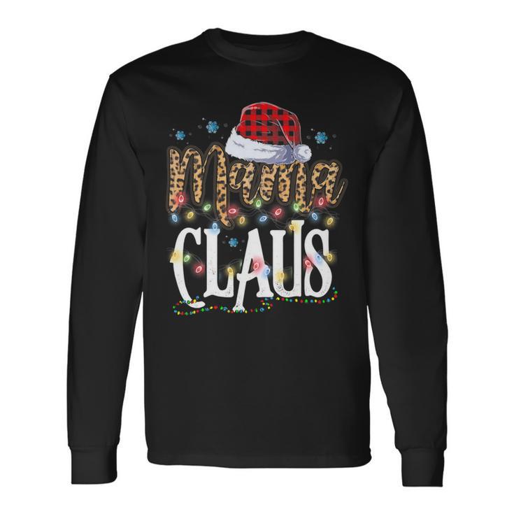 Mama Nana Claus Christmas Pajamas 505 Shirt Unisex Long Sleeve Gifts ideas