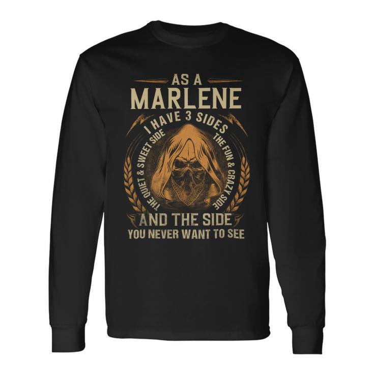 Marlene Name Shirt Marlene Name V4 Long Sleeve T-Shirt