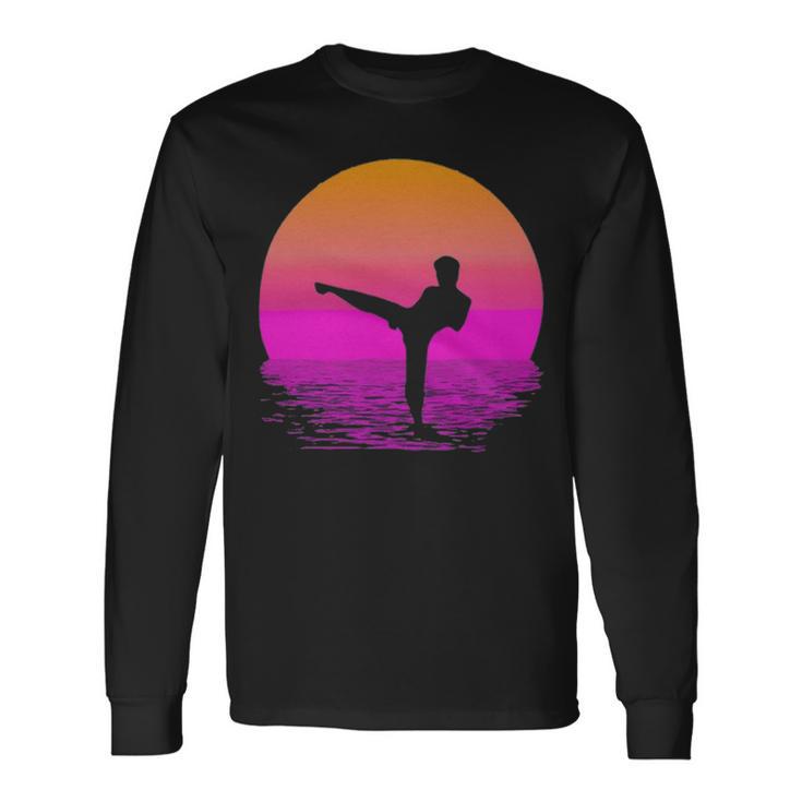 Martial Arts Womens Silhouette Retro 169 Shirt Unisex Long Sleeve Gifts ideas