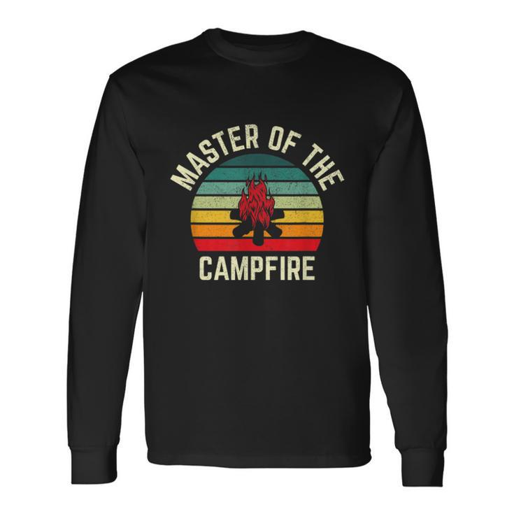 Master Of The Campfire Vintage Camping Long Sleeve T-Shirt