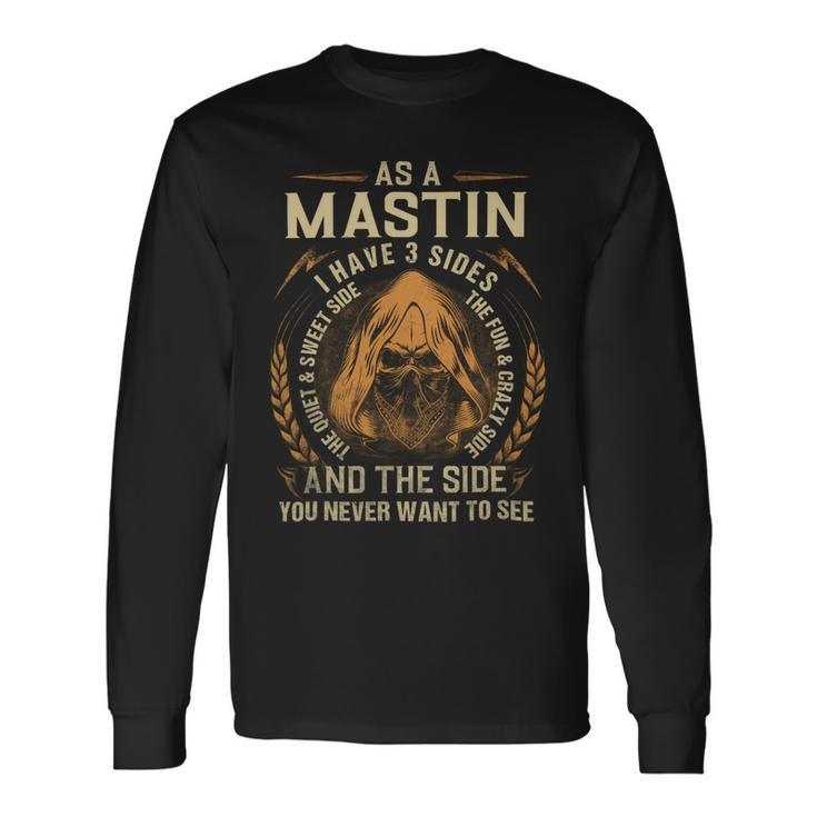 Mastin Name Shirt Mastin Name Long Sleeve T-Shirt