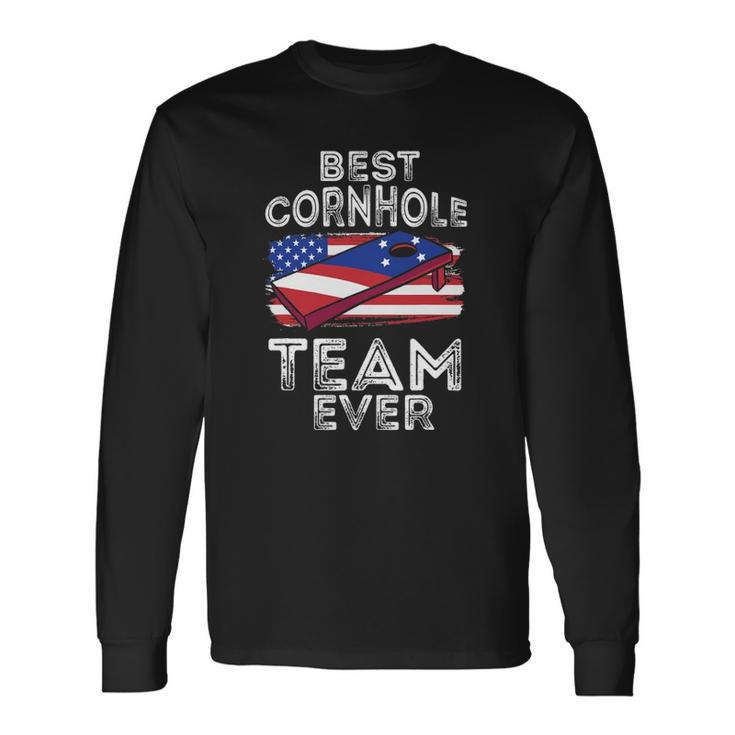 Matching Cornhole For Tournament Best Cornhole Team Long Sleeve T-Shirt T-Shirt Gifts ideas