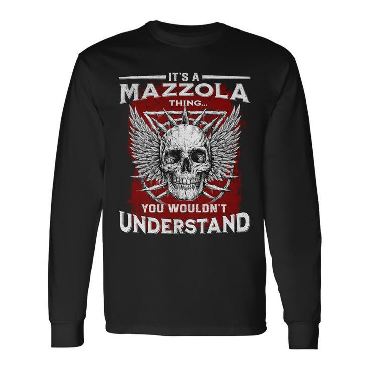 Mazzola Name Shirt Mazzola Name V3 Long Sleeve T-Shirt