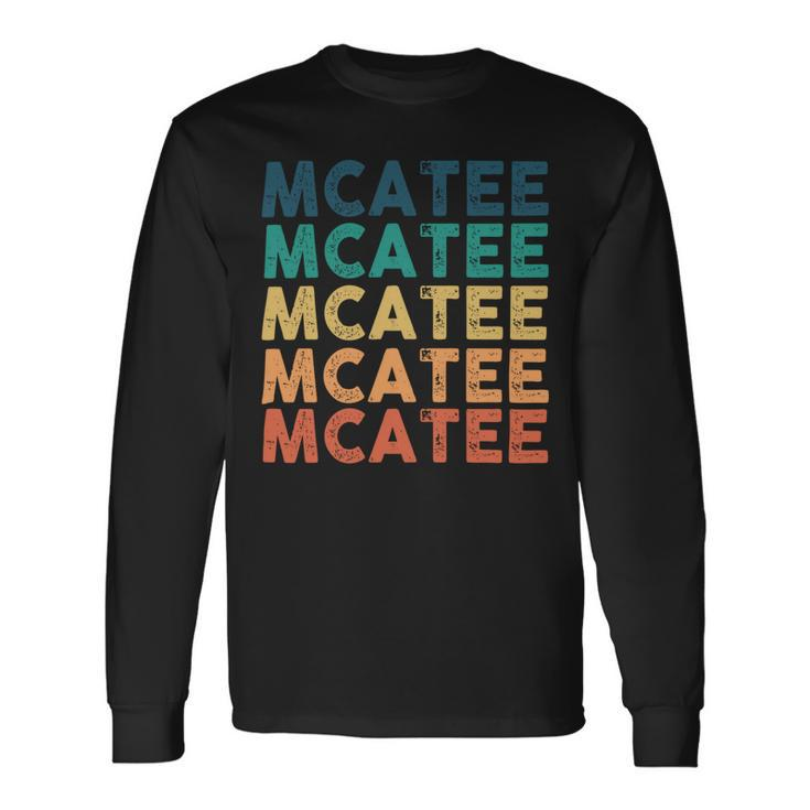 Mcatee Name Shirt Mcatee Name V2 Long Sleeve T-Shirt