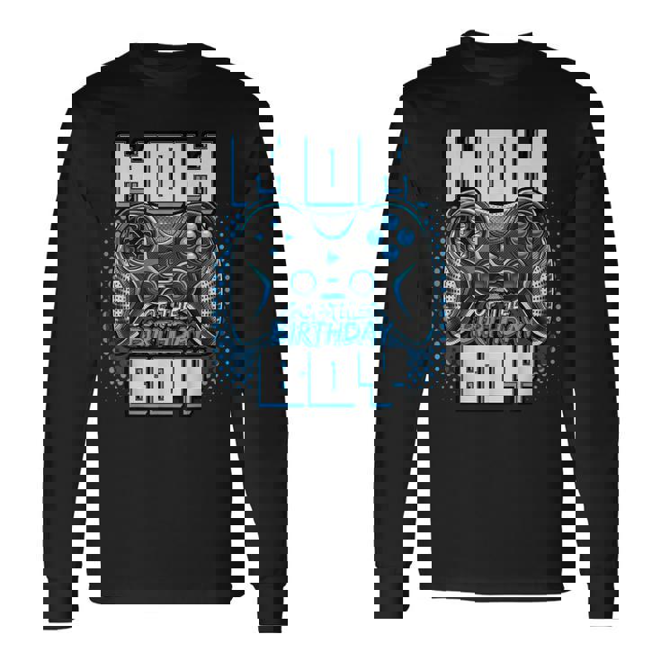Mom Of The Birthday Boy Matching Video Game Birthday Party Long Sleeve T-Shirt