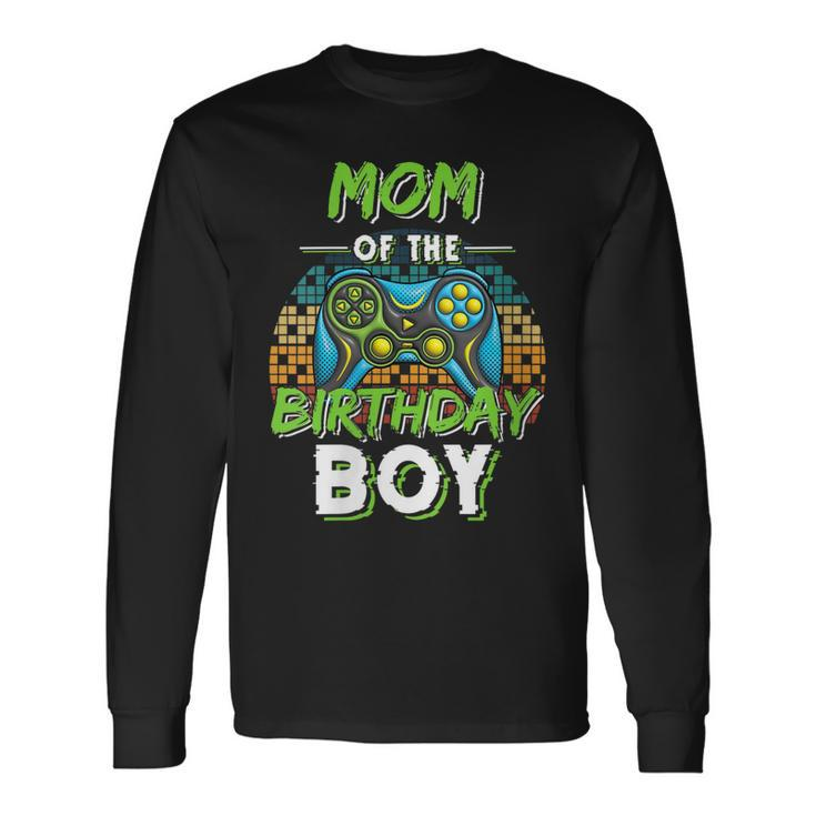 Mom Of The Birthday Boy Matching Video Gamer Birthday Party Long Sleeve T-Shirt Gifts ideas