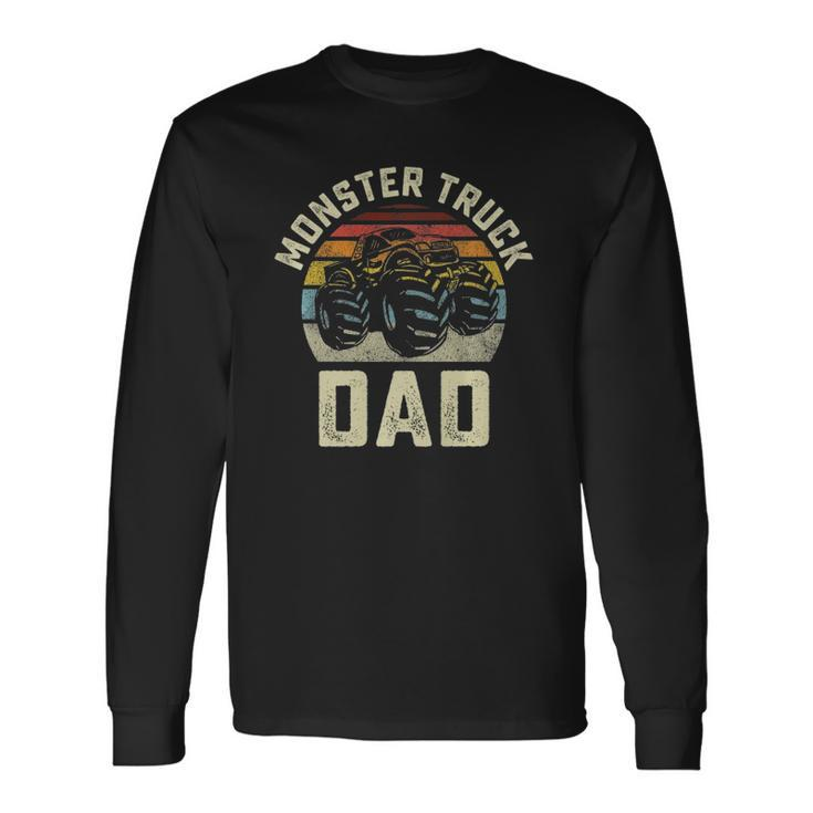 Monster Truck Dad Vintage Retro Style Long Sleeve T-Shirt T-Shirt
