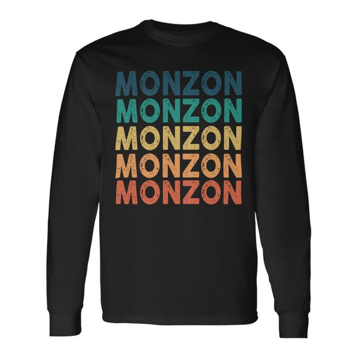 Monzon Name Shirt Monzon Name Long Sleeve T-Shirt