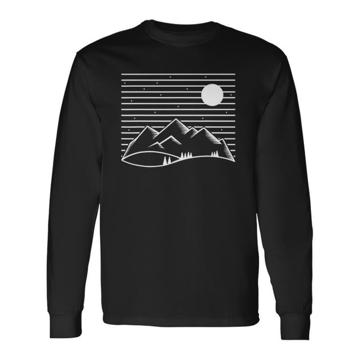 Mountains Nature Outdoor Adventure Nature Lover Long Sleeve T-Shirt T-Shirt Gifts ideas