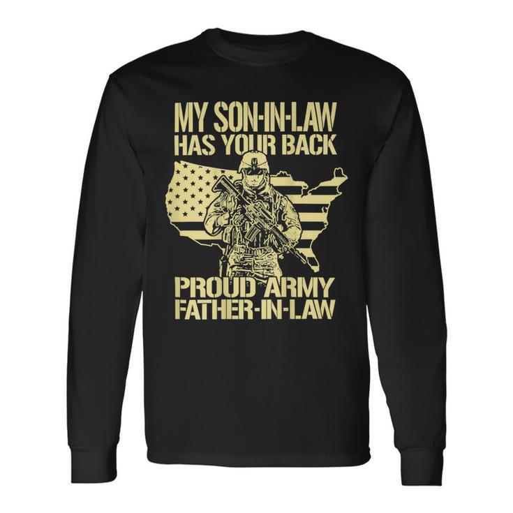 My Soninlaw Has Your Back Proud Army 688 Shirt Unisex Long Sleeve