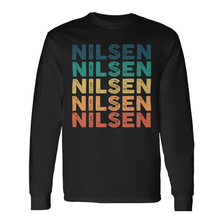 Nilsen Name Shirt Nilsen Name V3 Long Sleeve T-Shirt