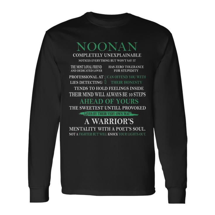Noonan Name Noonan Completely Unexplainable Long Sleeve T-Shirt