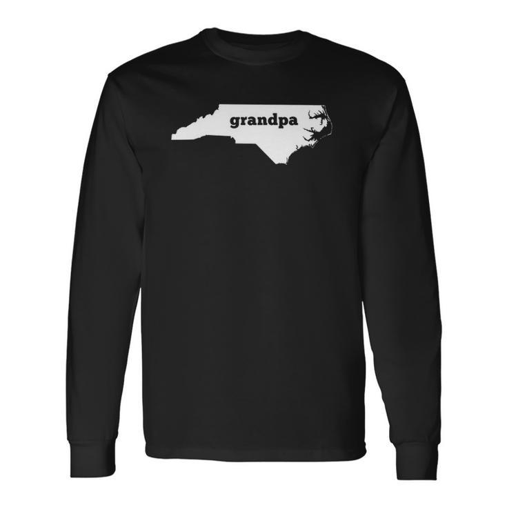 North Carolina Grandpa Nc Map Grandpa Long Sleeve T-Shirt T-Shirt