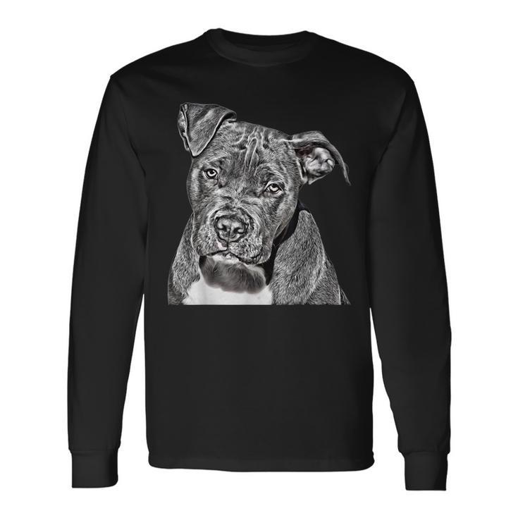 Graphic Novel For Dog Mom And Dog Dad Pit Bull Long Sleeve T-Shirt
