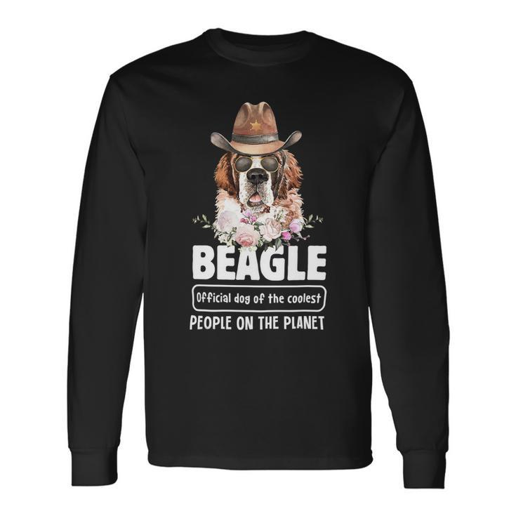 Official Dog Og The Coolest People On Planet 17 Beagle Dog Long Sleeve T-Shirt
