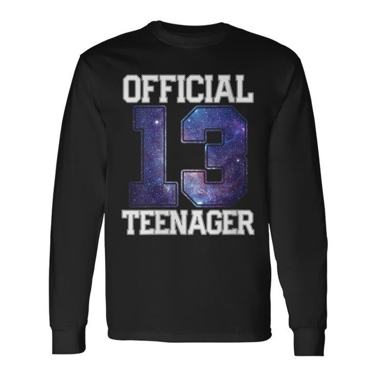 Official Nager 13 Years Old Boys Girl 13Th Birthday Long Sleeve T-Shirt
