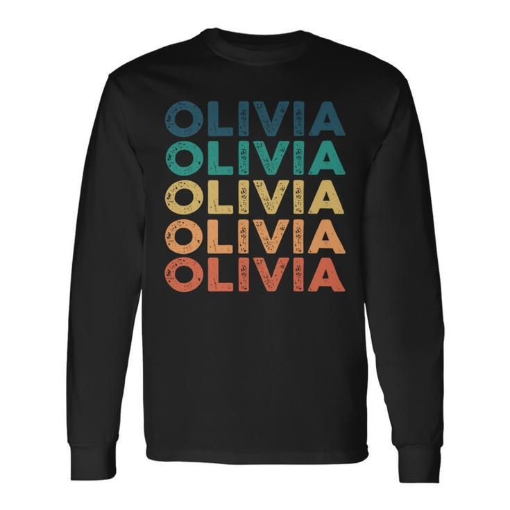 Olivia Name Shirt Olivia Name Long Sleeve T-Shirt