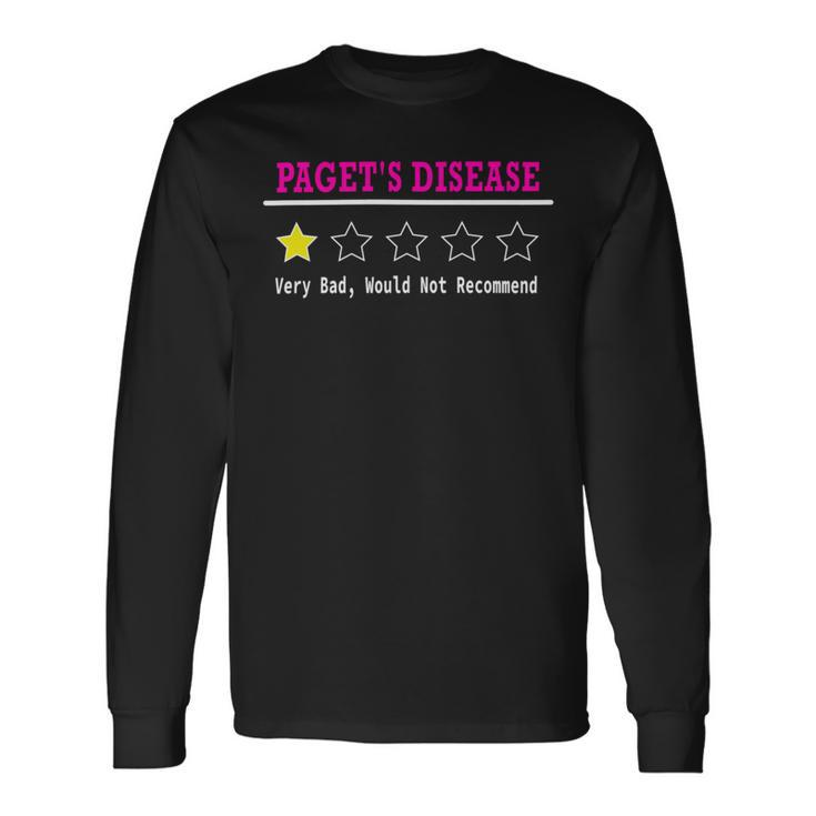 Pagets Disease Review Pink Ribbon Pagets Disease Pagets Disease Awareness Long Sleeve T-Shirt