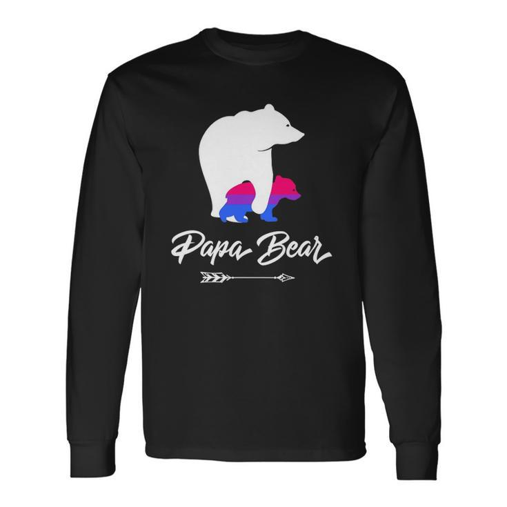 Papa Bear Lgbt Straight Ally Bisexual Long Sleeve T-Shirt T-Shirt